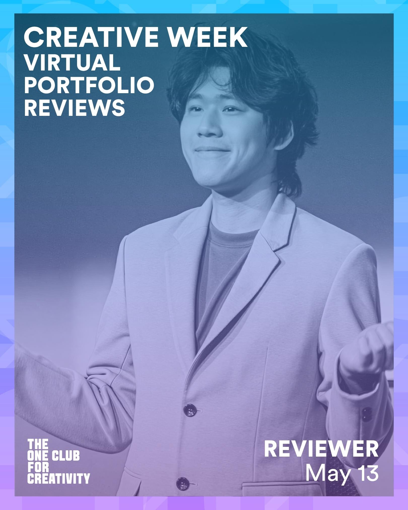 The One Club Creative Week · Online Portfolio Review, 2026